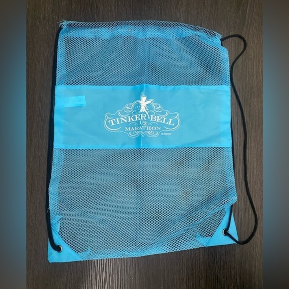 NWOT runDisney NEW Tinker Bell 1/2 Marathon Disney Cinch Backback Sack Bag NEW